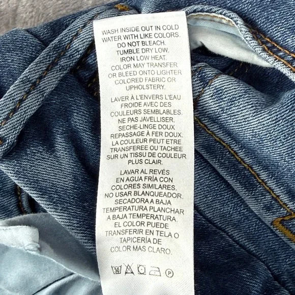 FRAME Le Crop Mini Boot Jeans Womens 24 Blue Medium Wash High Rise Denim - Picture 11 of 15